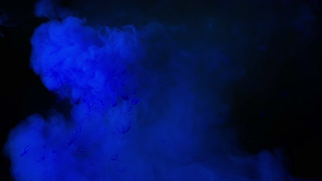 abstract blue ink explosion