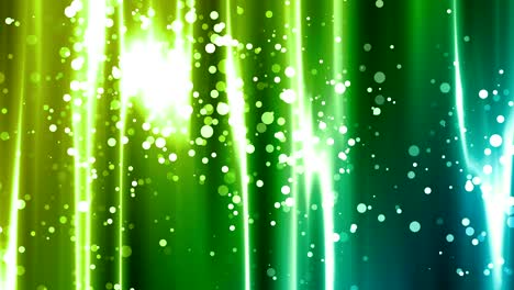 green particle curtain blends