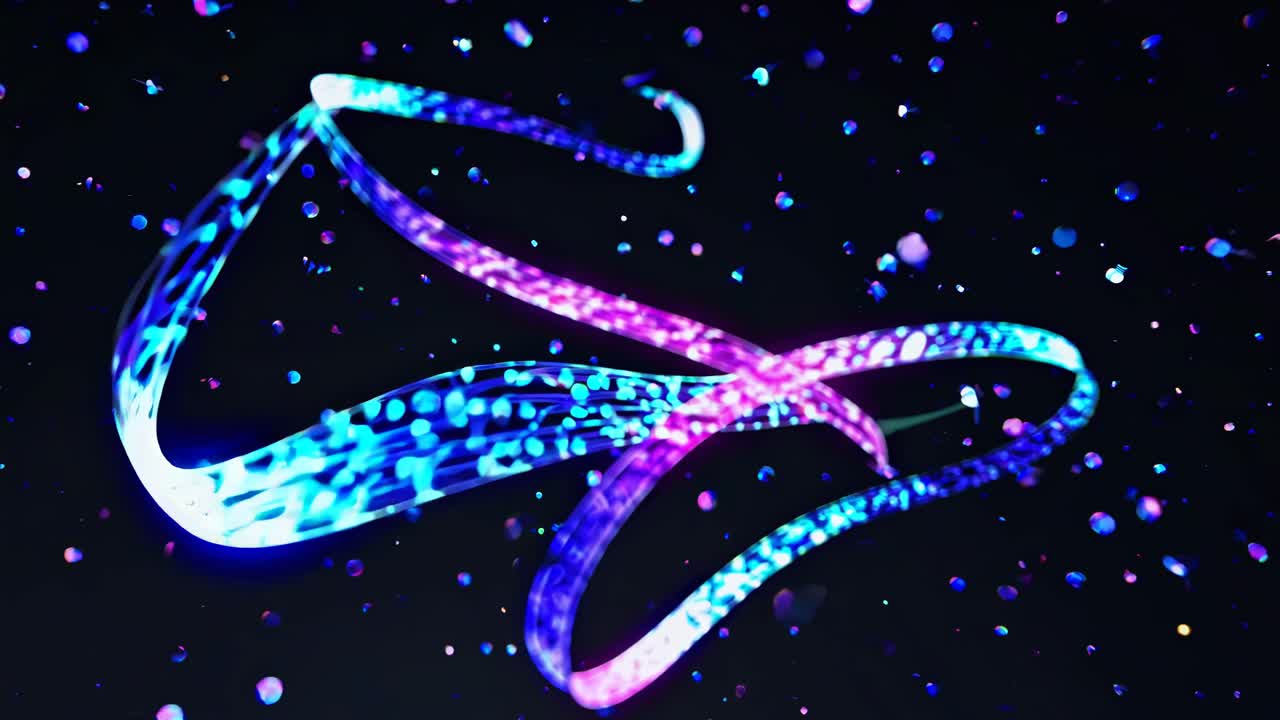 추상적인 네온 나선형 디자인