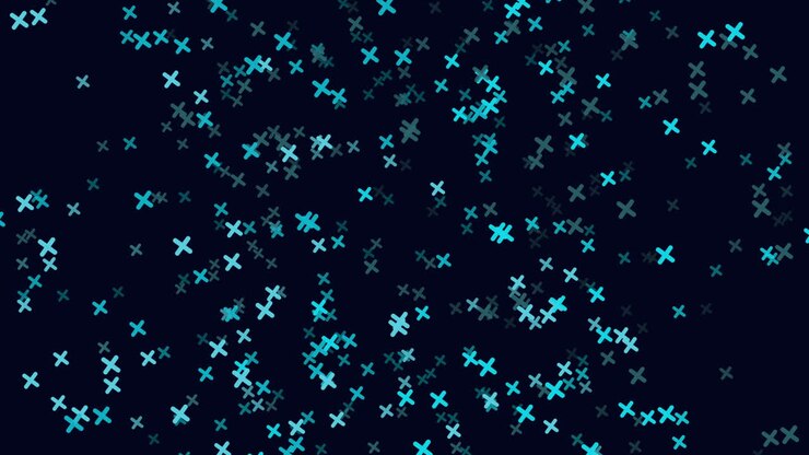 Blue dotted cross on black versatile design for multiple uses