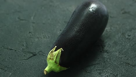 wet single eggplant