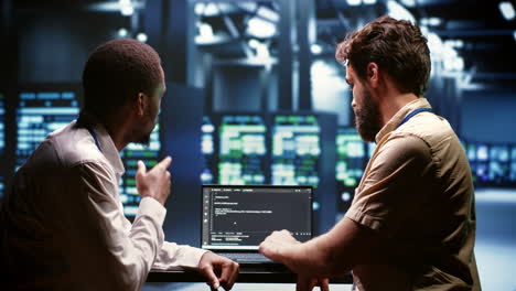 IT developers writing server script code