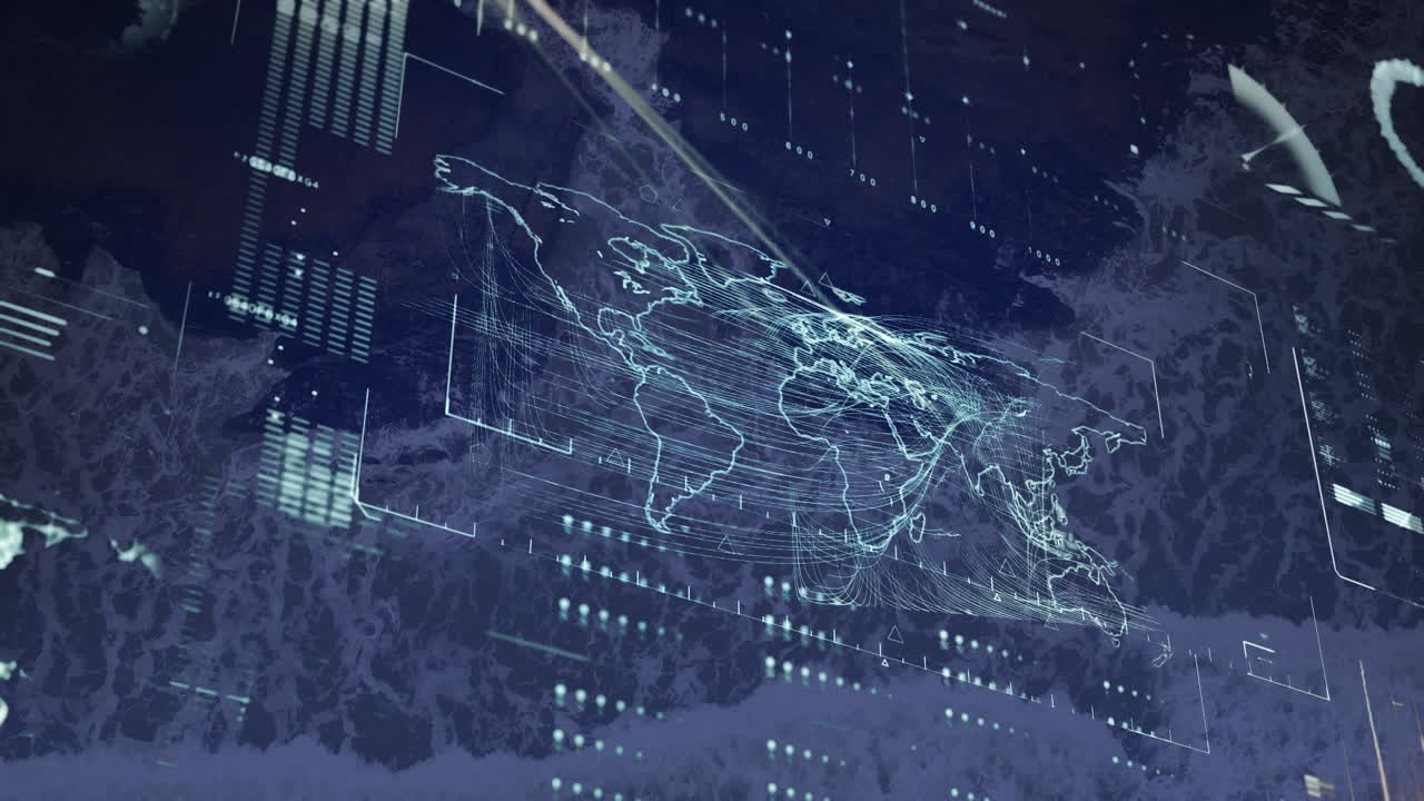 풍경에 대한 금융 데이터 처리의 애니메이션