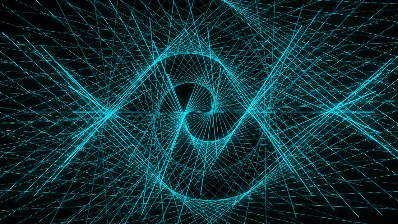 patrón de forma de punto de color azul claro animación gráficos de movimiento