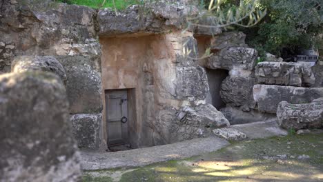 door tomb ancient ruins israel