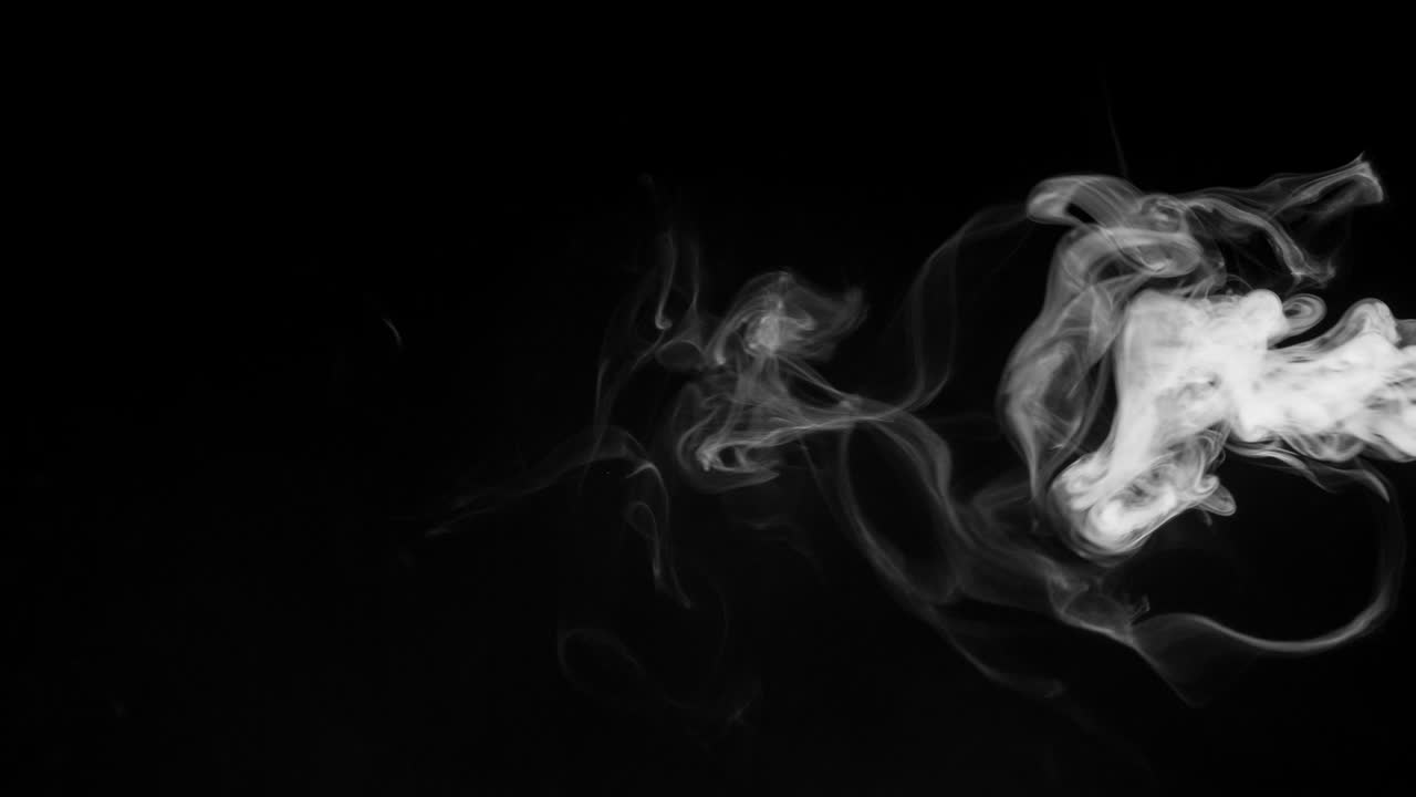 Elemento fumo su nero.