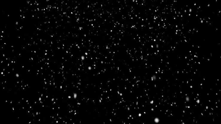 абстрактный циклный фон с приятным падением снега снегопады частицы снежинки плавно цикл черный альфа-зеленый экран анимация