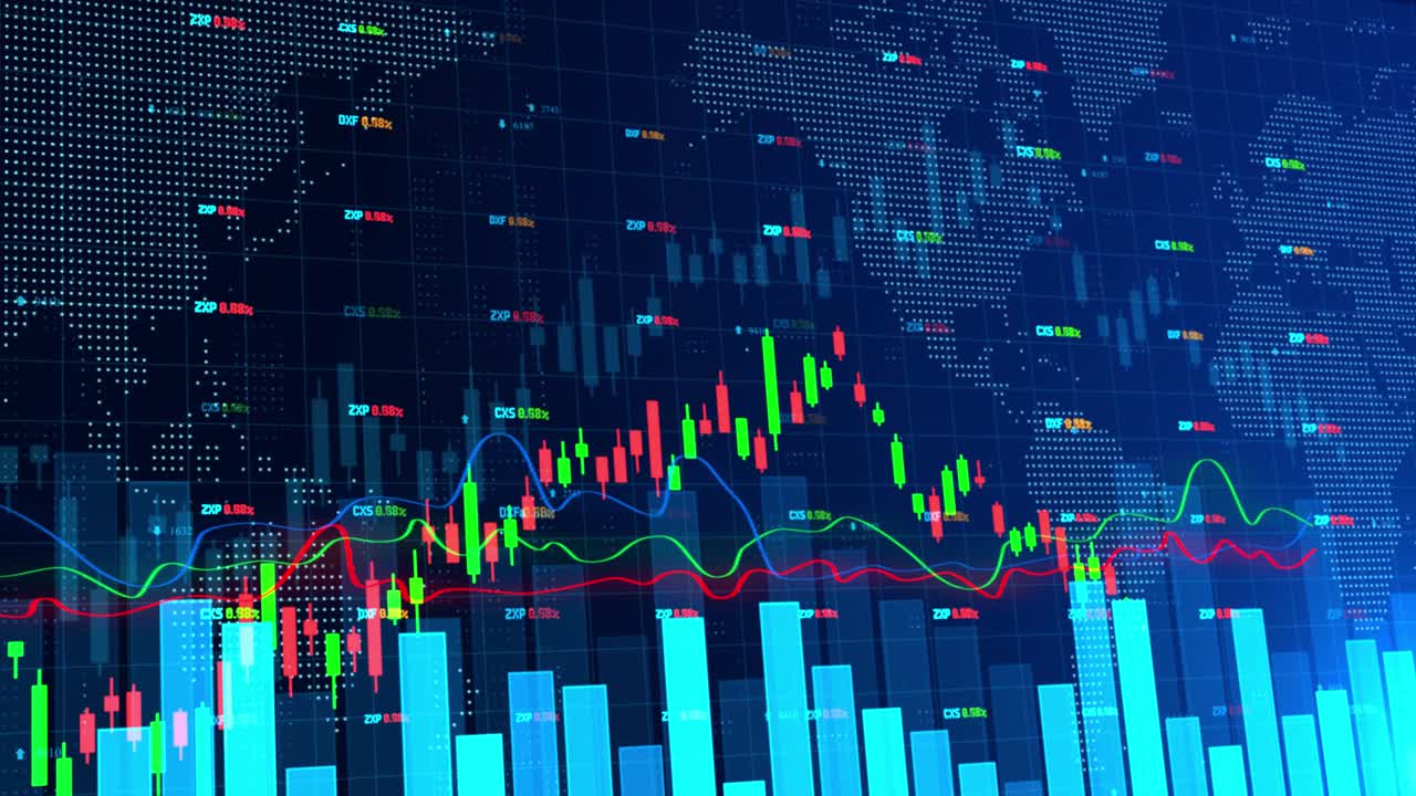 la tendencia positiva brillante y el crecimiento de la animación 3d.