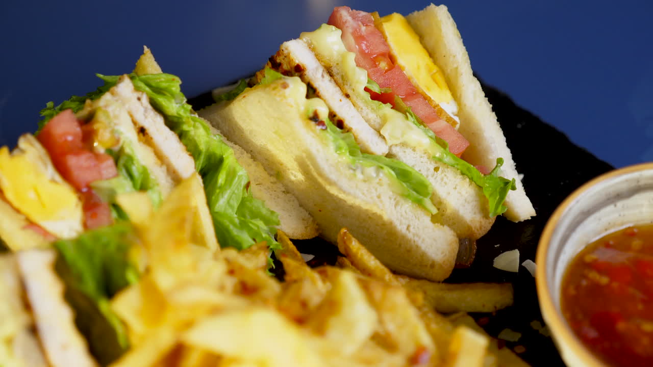 Club Sandwich with Fries