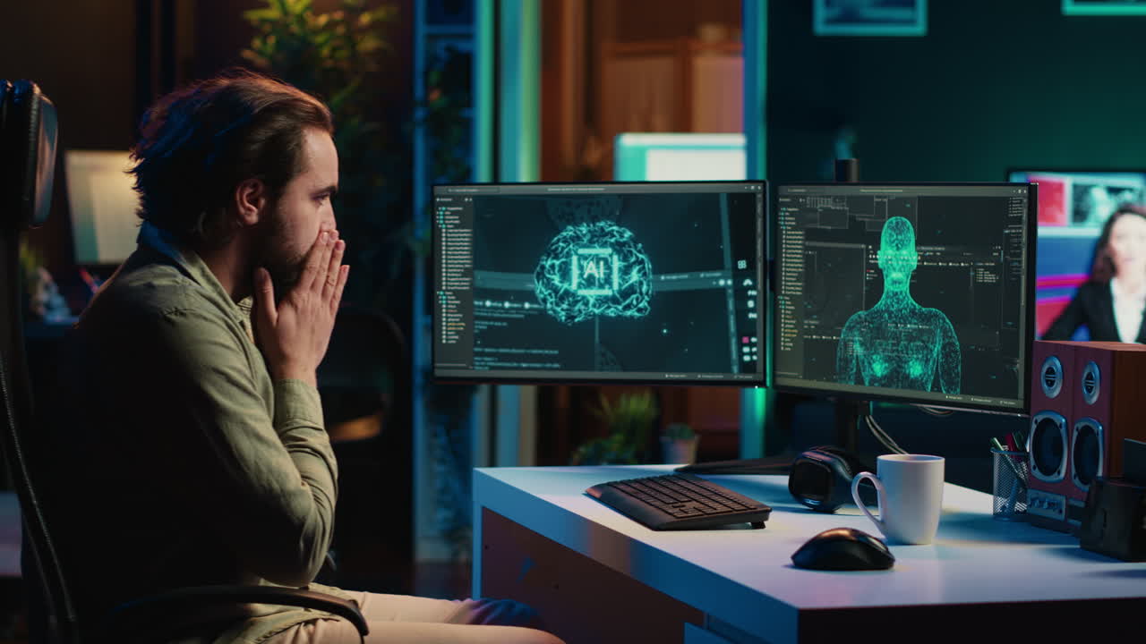 Computer scientist surprised by artificial intelligence greeting him unprompted