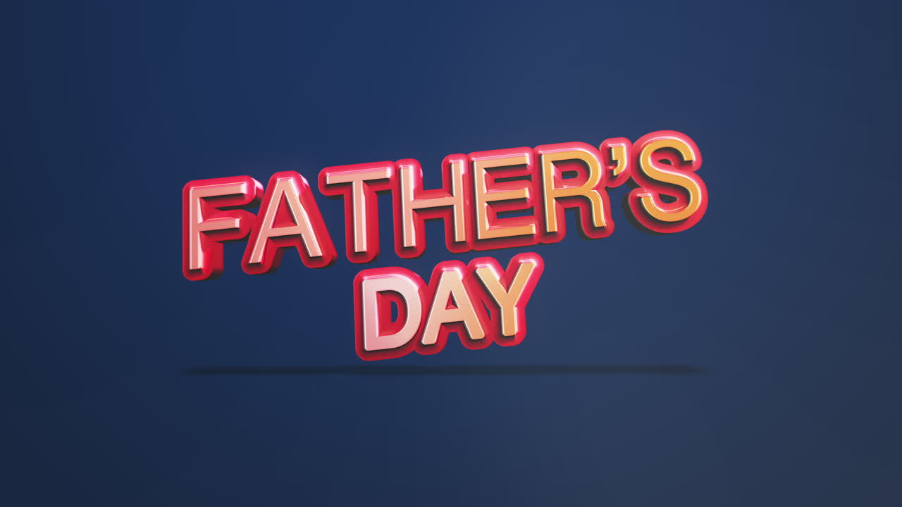texto moderno del día del padre sobre degradado azul de moda
