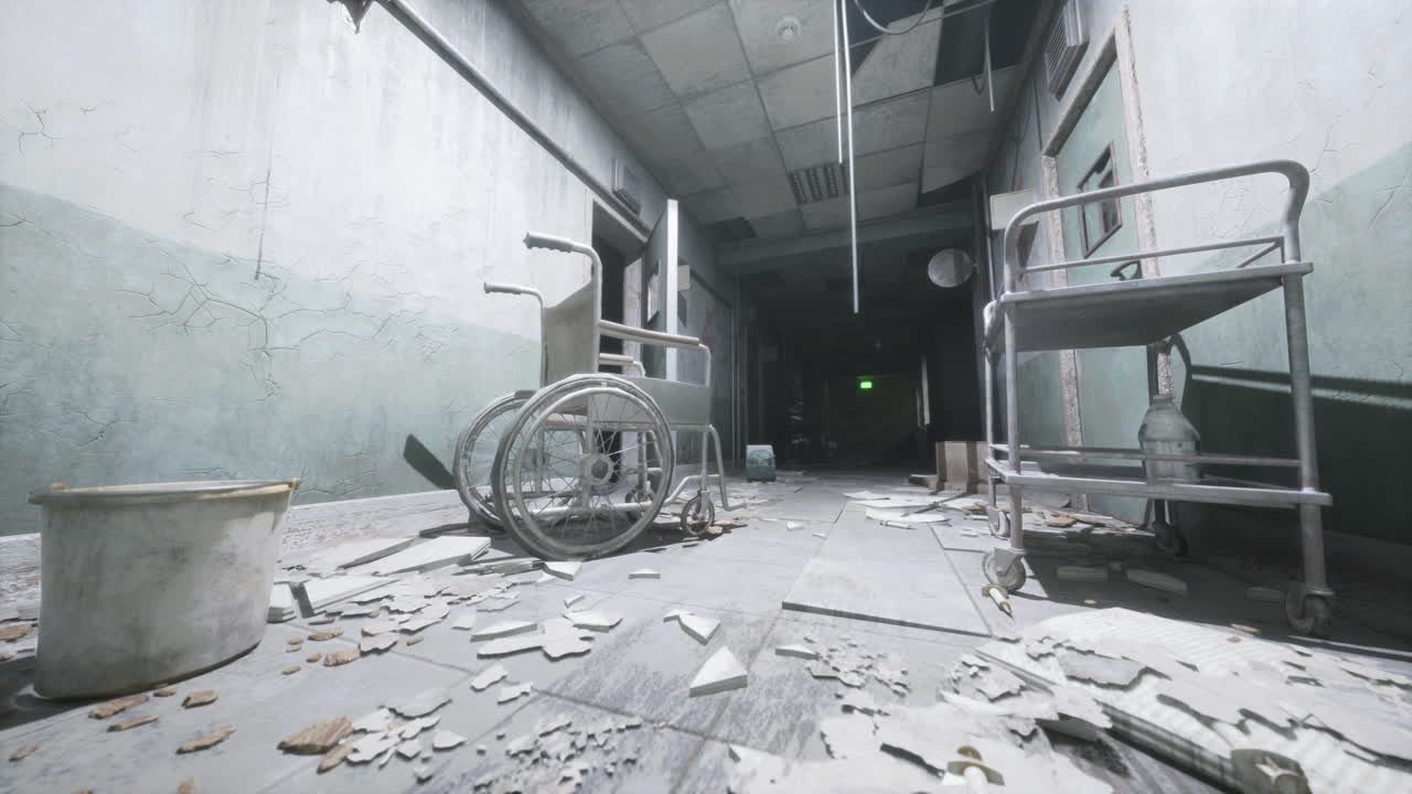 corredor abandonado del hospital