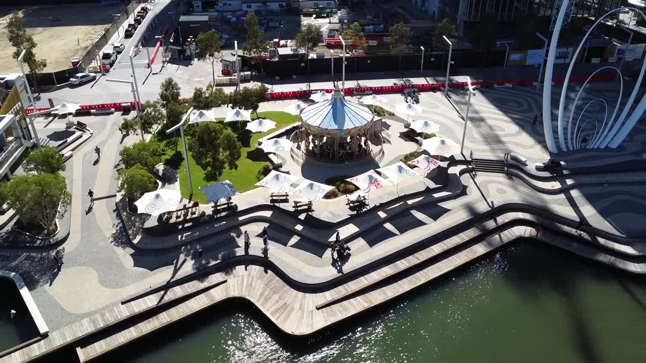 퍼스 cbd - 엘리자베스 케이의 카루셀 위의 공중 풍경