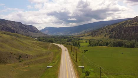 cariboo highway: green majesty near clinton, british columbia