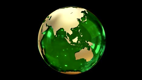 abstract globo giratorio estilizado del planeta. diseño creativo y tecnológico del planeta tierra. en bucle