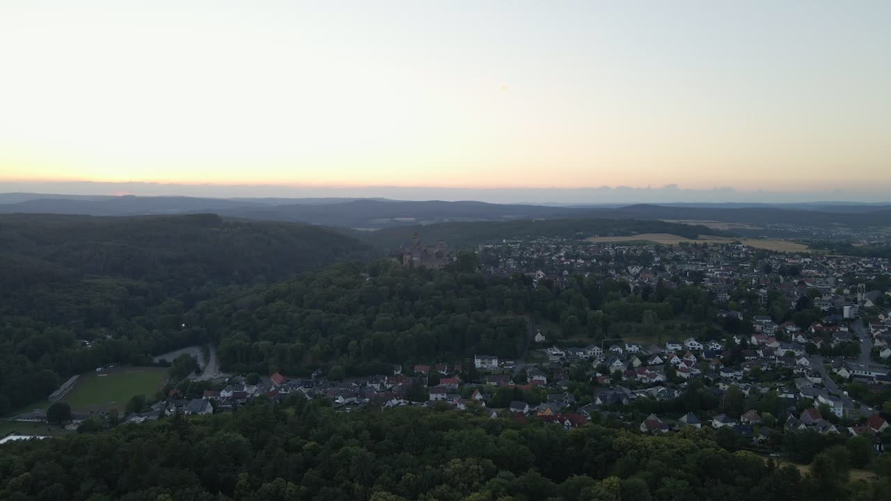 Closing Shot Of Braunfels Castle In The Distance