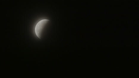 Timelapse of the Total Lunar Eclipse on March 14th, 2025 as the Earth's shadow decreases