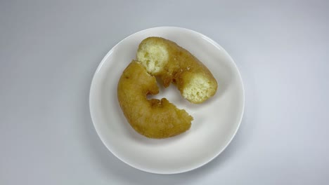donut pequeño, video en primer plano