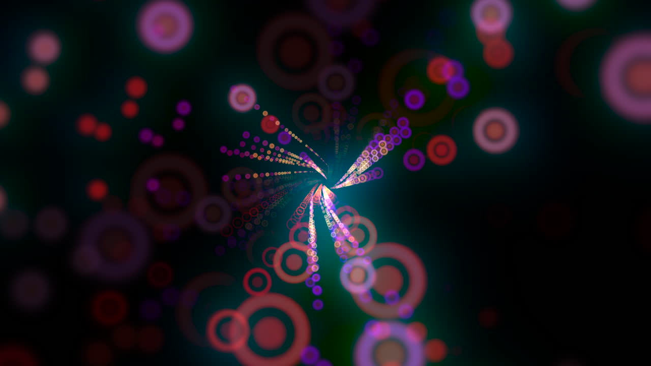 puntos de colores de movimiento con fondo abstracto 15