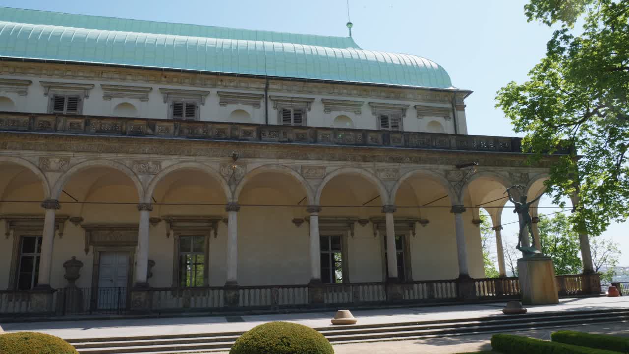 Queen Anne's Summer Palace or Belvedere in The Royal Garden At Prague Castle In Czech Republic