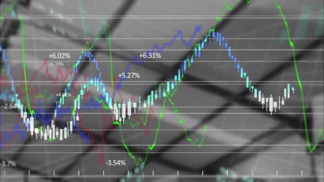 Animation-Der-Statistischen-Finanzdatenverarbeitung-über-Dem-Lager