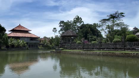 taman ayun temple, taman ayun temple,bali indonesia, the panoramic view in sunny day