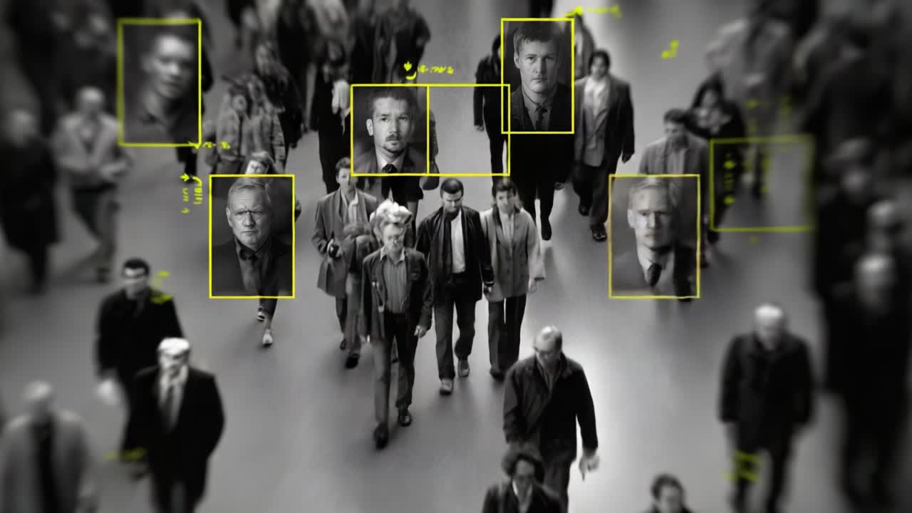 Analysis of Urban Crowds: Highlighted Faces and Surveillance Insights in a Dynamic Public Setting