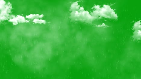 moving clouds and rainfall green screen motion graphics