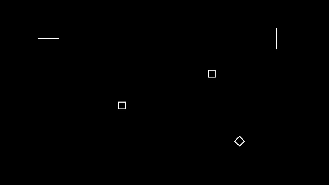 renderización 3d de fondo digital con un conjunto de elementos geométricos parpadeantes. diseño de movimiento generado por computadora