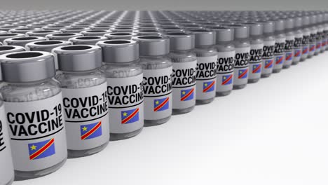 botellas de vacuna contra la covid-19 república democrática del congo