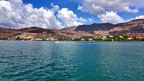 scenic coastal view with boat
