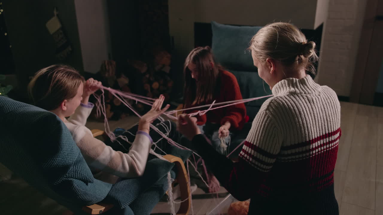 Family Togetherness with Yarn