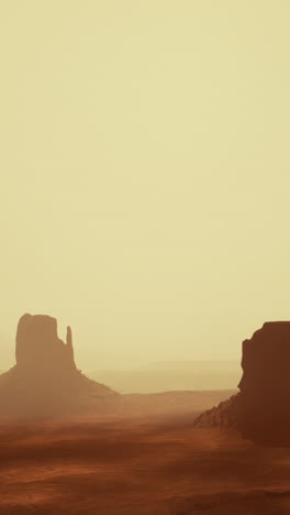 monument valley desert landscape at sunset