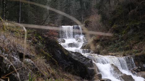 Waterfall---Beautiful-Nature-Landscape-in-Bilten,-Switzerland