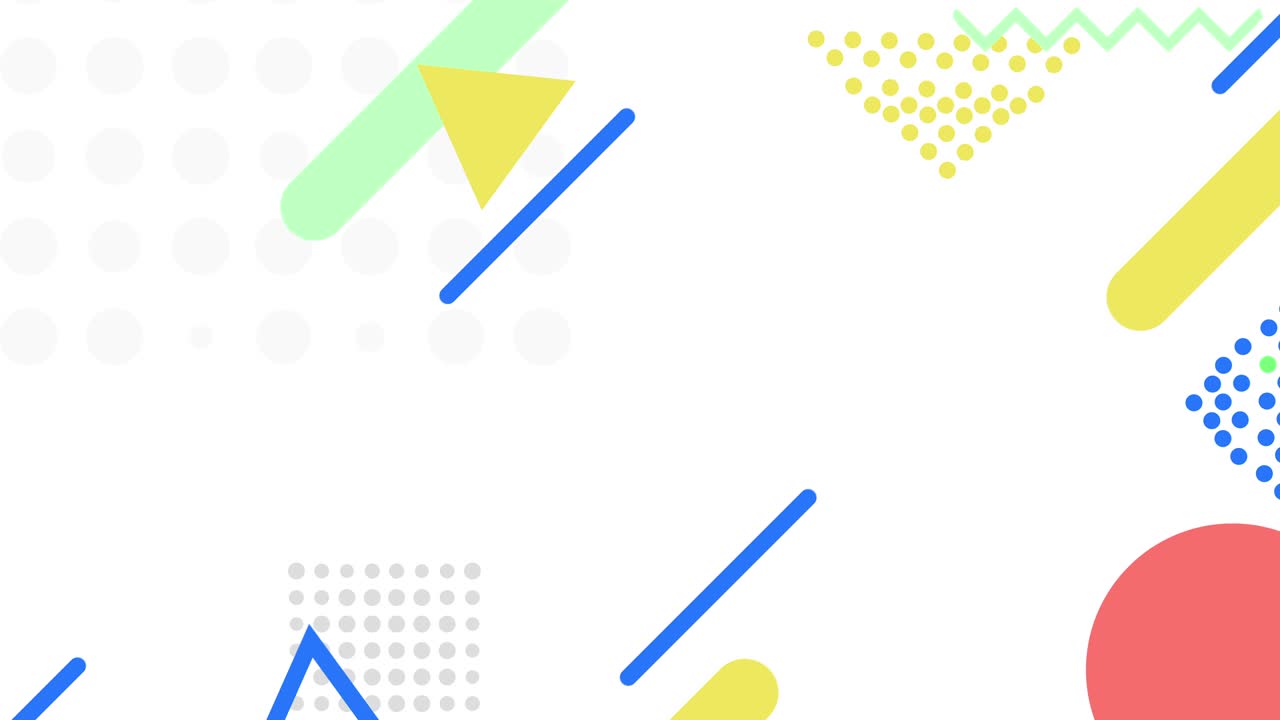 abstracto colorido geométrico fondo de movimiento de memphis