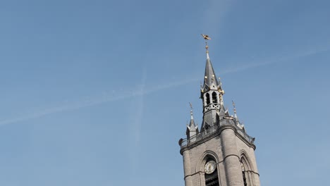 the belfry of tournai, belgium - timelapse