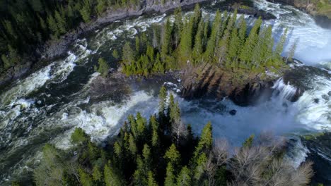 ristafallet waterfall in the western part of jamtland is listed as one of the most beautiful waterfalls in sweden.