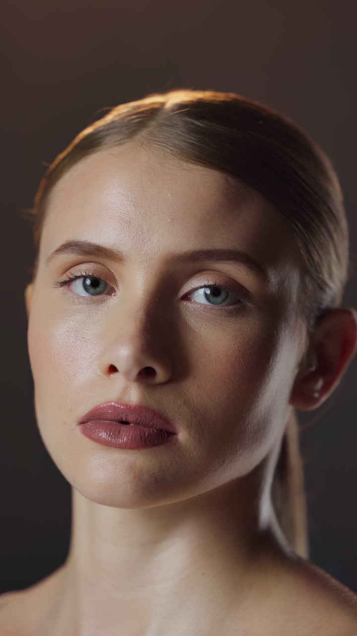Portrait of a beautiful woman with makeup