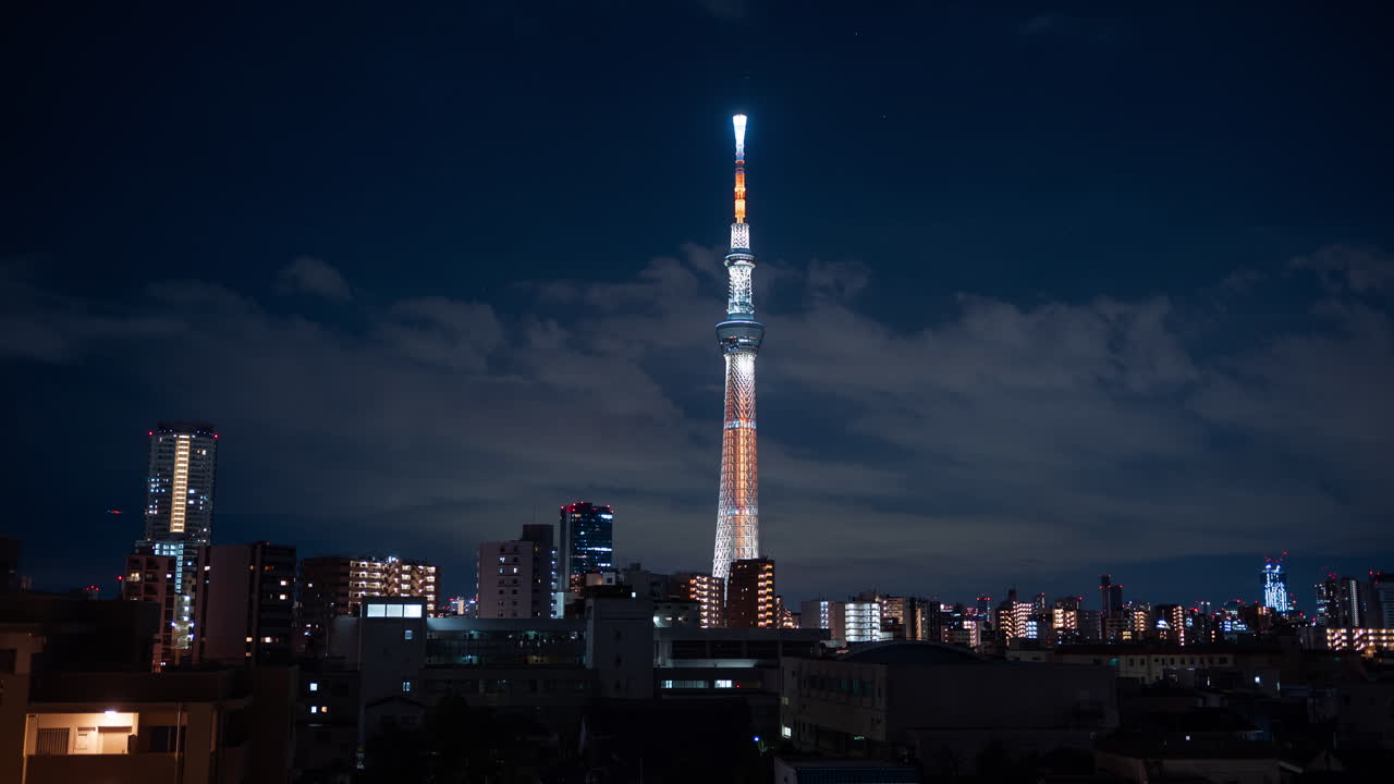 Der Tokyo Skytree in der Nacht