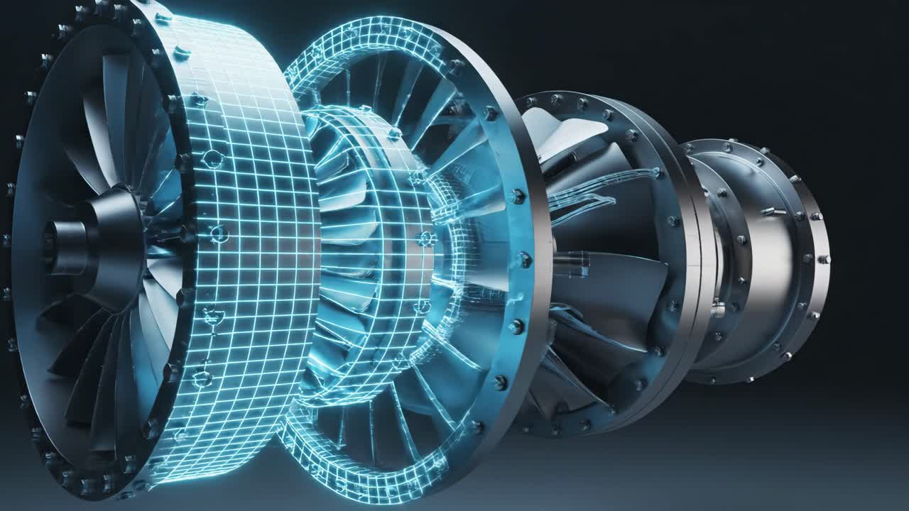 3D Model of a Turbine Engine