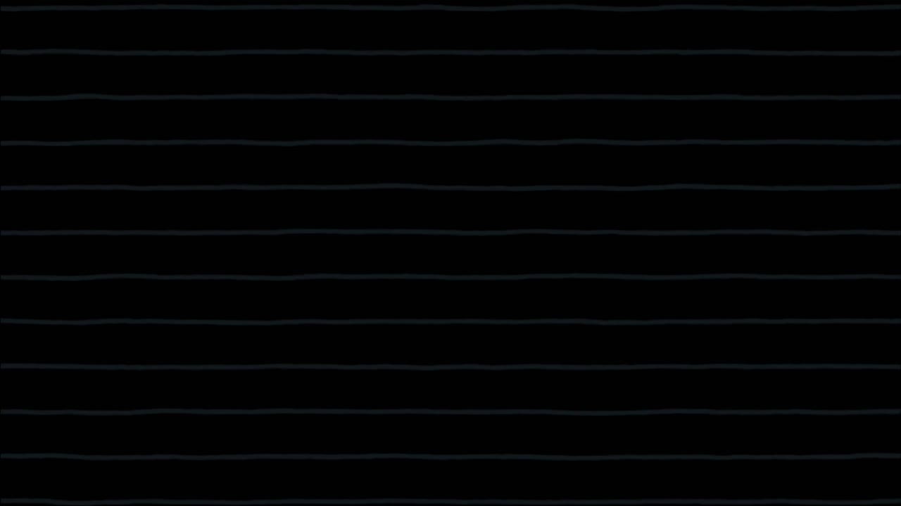 검은 바탕 위에 페인트 브러시와 예술 아이콘과 학교 아이콘의 애니메이션