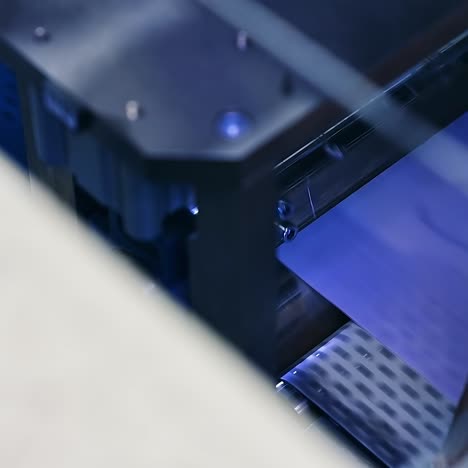 technological process of producing diapers at the plant. equipping for manufacturing nappies. close up. blurred foreground