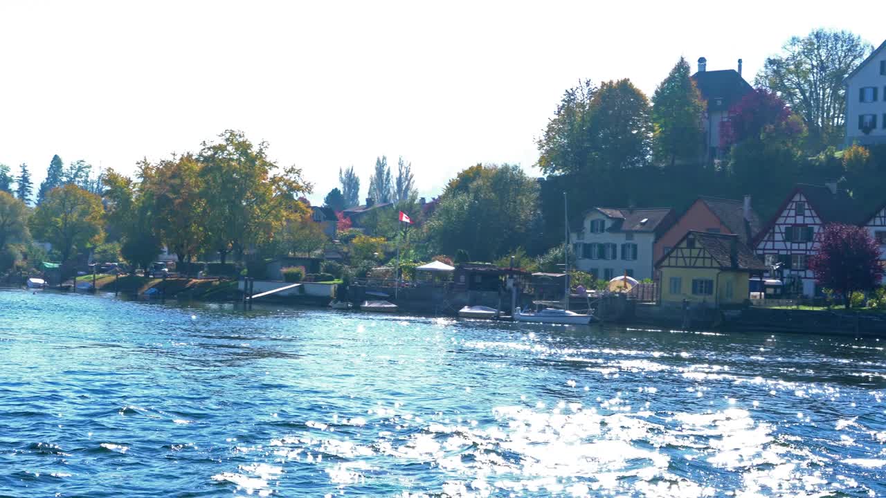 라인 강변과 오래된 집들, 슈타인 암 라인, 스위스