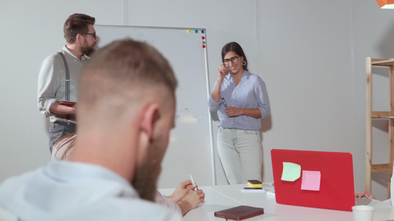 reunión de negocios en curso