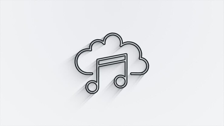 Social media line shadow icon design isolated on white background. Outline web icon. Motion graphics.
