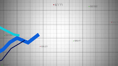 Animation-Der-Datenverarbeitung-Und-Diagramme-Auf-Weißem-Hintergrund