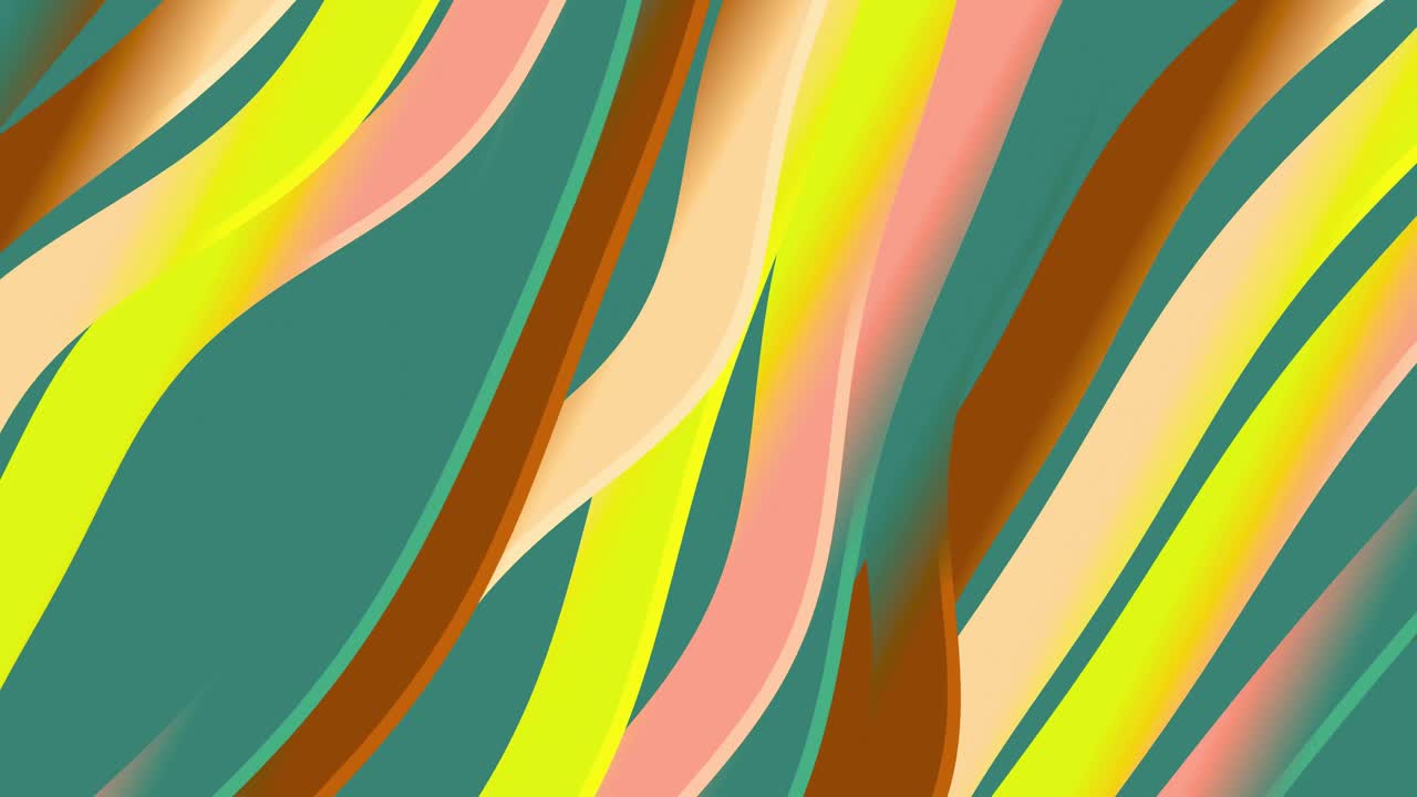Abstract Colorful Wavy Lines Flowing Motion Background