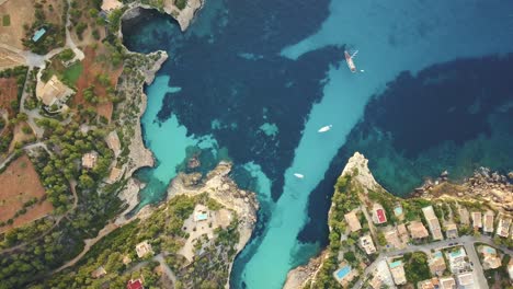 Stunning-view-of-the-coastline-of-Mallorca---East-coast---Cala-Santanyi---Cala-Llombards