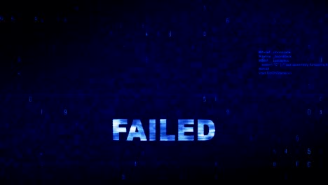 failed text digital noise twitch glitch distortion effect error animation.