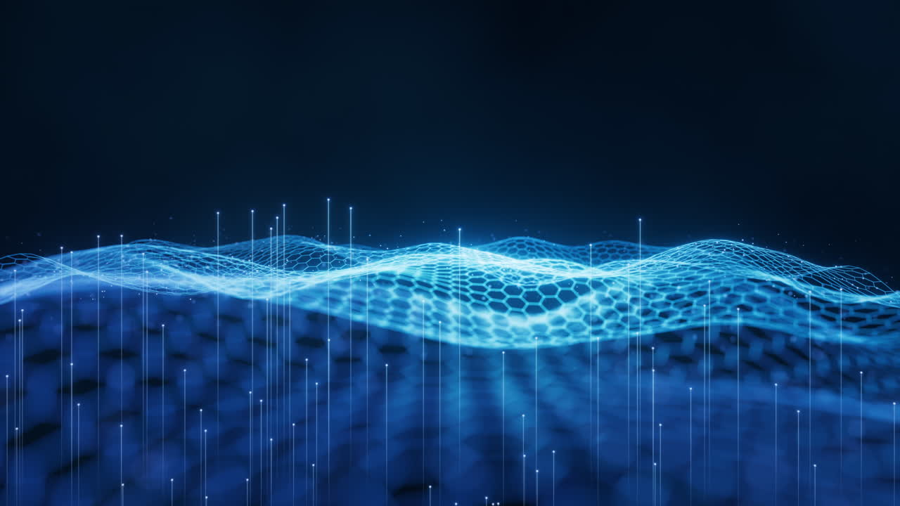 Digital hexagonal graphic background, 3d rendering.